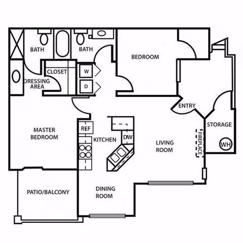 Unit 2105 2092 floor plan